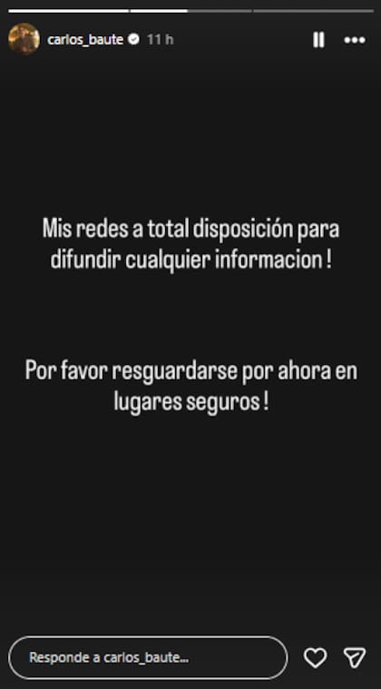 El mensaje de Carlos Baute (Foto: Instagram @carlos.baute)