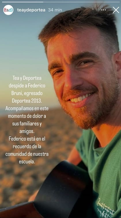 El mensaje de despedida del lugar en donde cursó sus estudios.