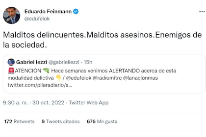 El mensaje de Eduardo Feinmann tras el asesinato de Andrés Blaquier