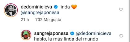 El mensaje de Eva de Dominici a la China Suárez a través de Instagram