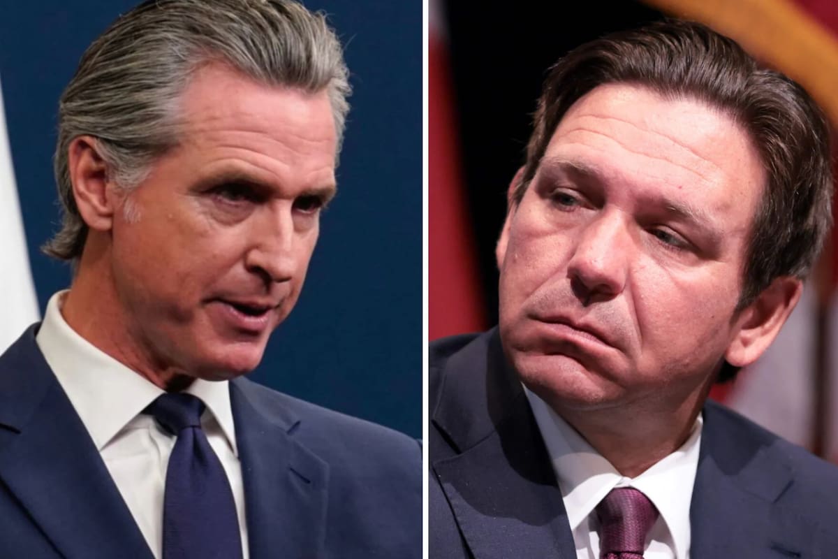 El mensaje de Gavin Newsom para Ron DeSantis luego de un dato del PBI que favorece a California en la comparación con Florida