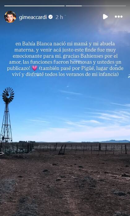 El mensaje de Gime en redes
