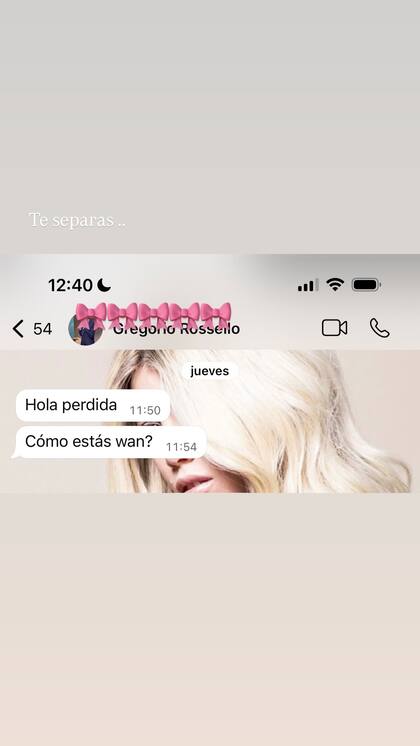 El mensaje de Grego Rosello a Wanda Nara