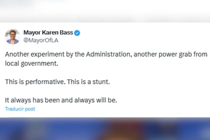 El mensaje de Karen Bass tras el despliegue de la Guardia Nacional en Washington D.C.