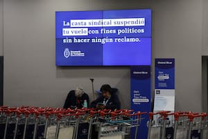El mensaje de la Secretaría de Transporte en Aeroparque