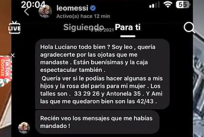 El mensaje de Lionel Messi que sorprendió a los dueños del emprendimiento de ojotas