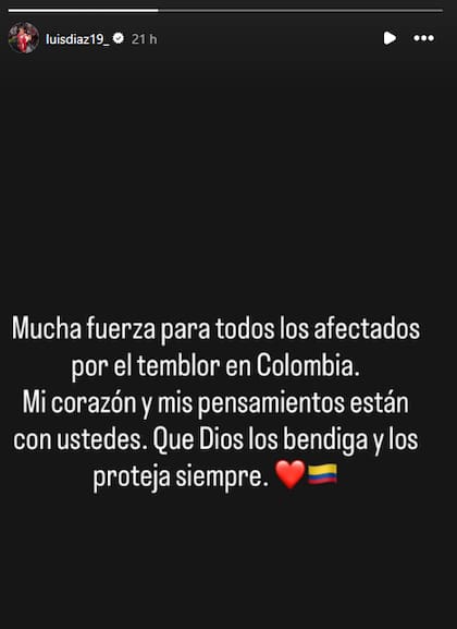 El mensaje de Luis Díaz para Colombia
