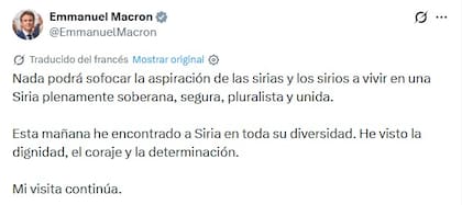 El mensaje de Macron tras las explosiones