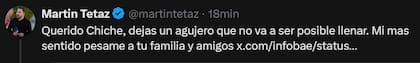 El mensaje de Martín Tetaz