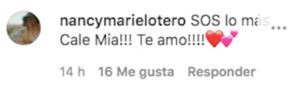 El mensaje de Nancy Otero en la publicación de Oscar Ruggeri sobre su hija