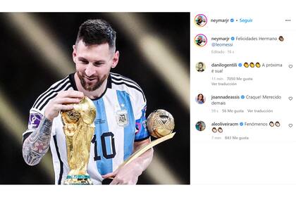 El mensaje de Neymar para Lionel Messi