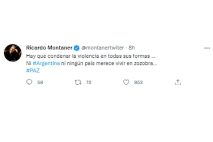 El mensaje de Ricardo Montaner (Foto: Twitter @montanertwitter)