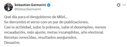 El mensaje de Sebastián Galmarini
