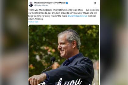 El mensaje de Steven Meiner al ser reelegido alcalde en Miami Beach