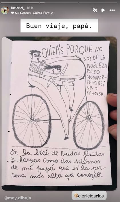 El mensaje de una de sus hijas