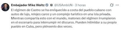 El mensaje de Waltz tras el escándalo