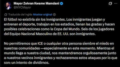 El mensaje del alcalde Zohran Mamdani en el que promete defender a los migrantes en la ciudad de Nueva York