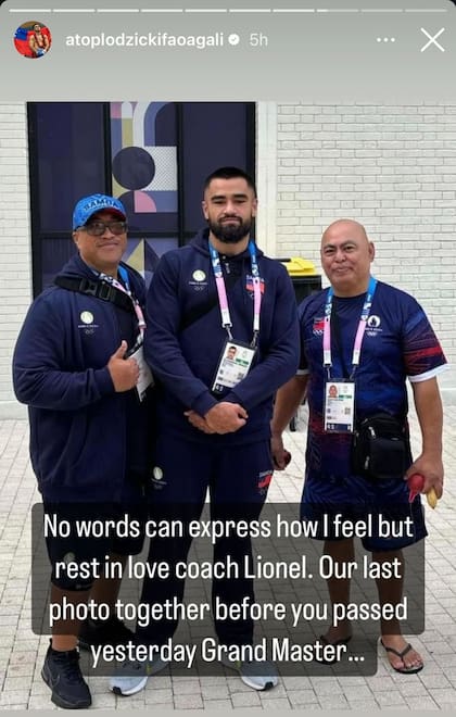 El mensaje del boxeador de Samoa.