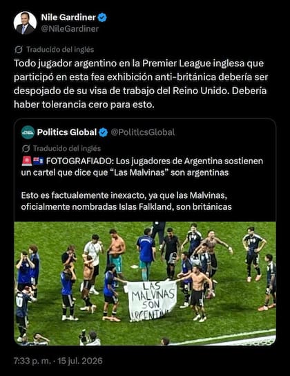 El mensaje del periodista en sus redes sociales