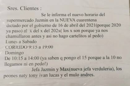 El mensaje logró viralizarse en cuestión de minutos