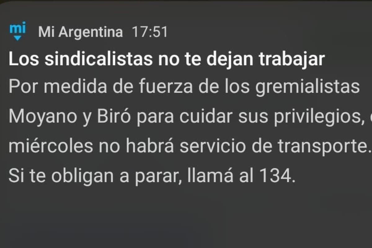 El mensaje político que el Gobierno envió a través de la App MiArgentina