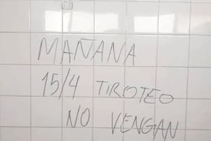 El mensaje que apareció en el baño de un colegio de La Falda, Córdoba, la semana pasada