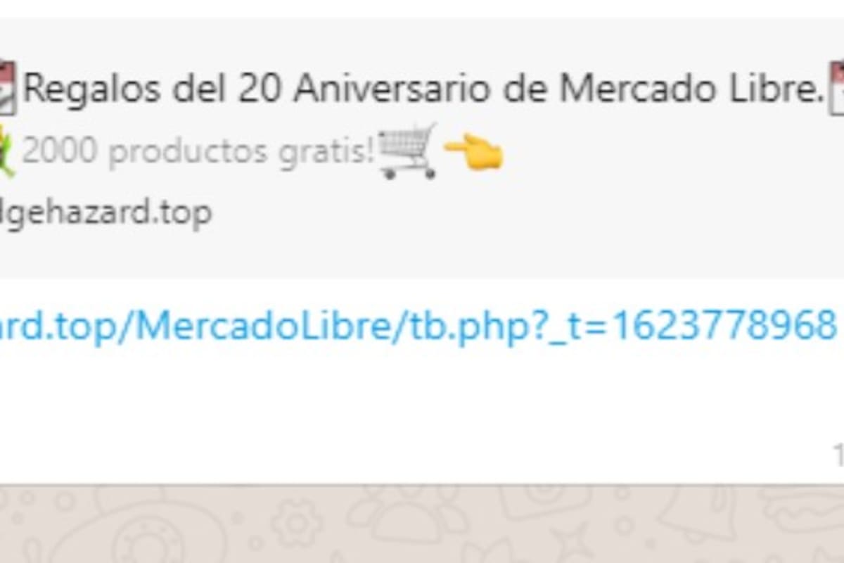 El mensaje que circula en WhatsApp