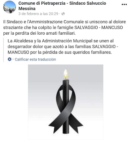 El mensaje que compartió el intendente Salvuccio Messina en sus redes sociales