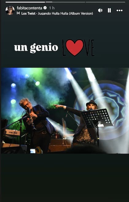 El mensaje que compartió Fabiana Cantilo tras la muerte de Melingo (Foto: Captura Instagram @fabitacontenta)
