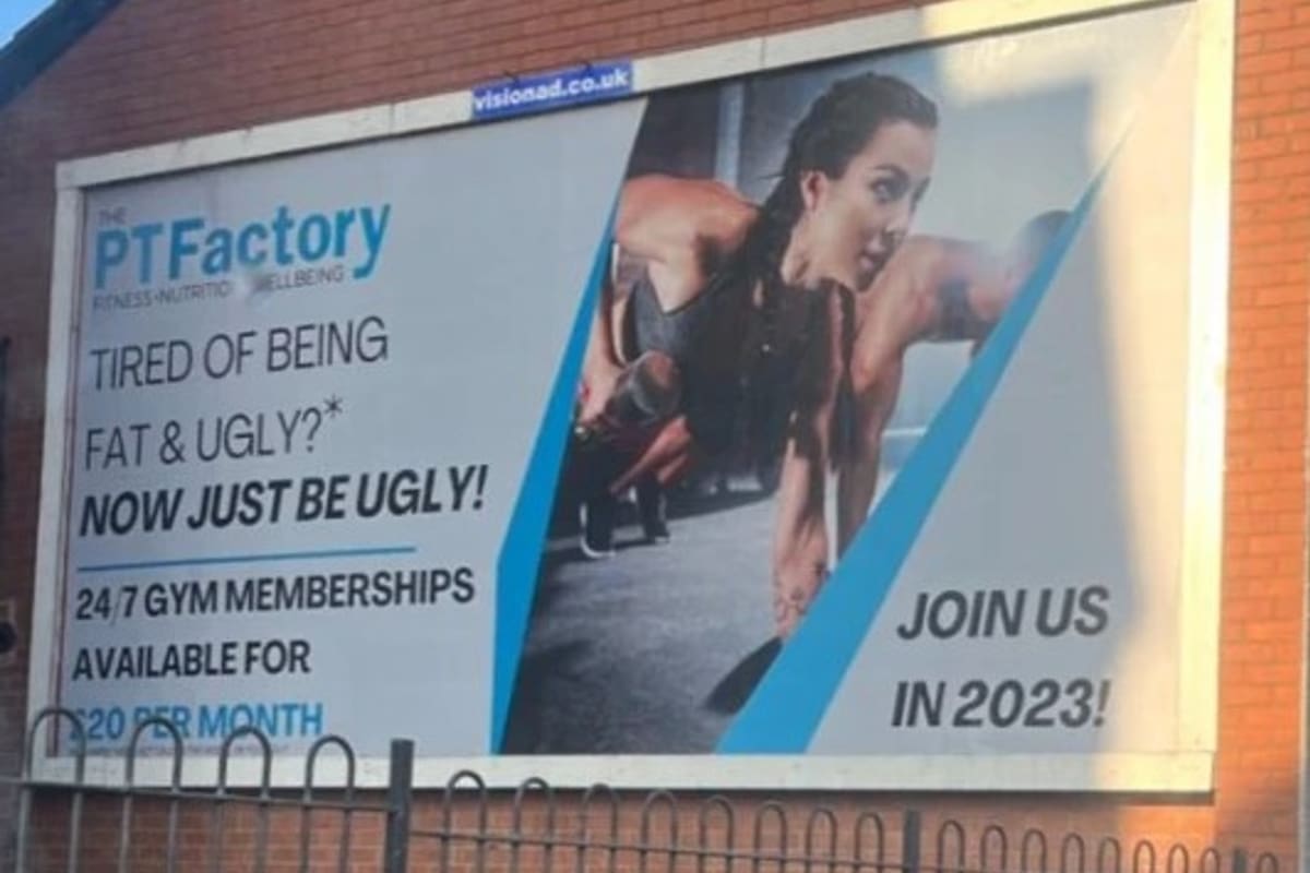 El mensaje que generó la polémica: "¿Cansado de ser gordo y feo? ¡Ahora se solo feo!"