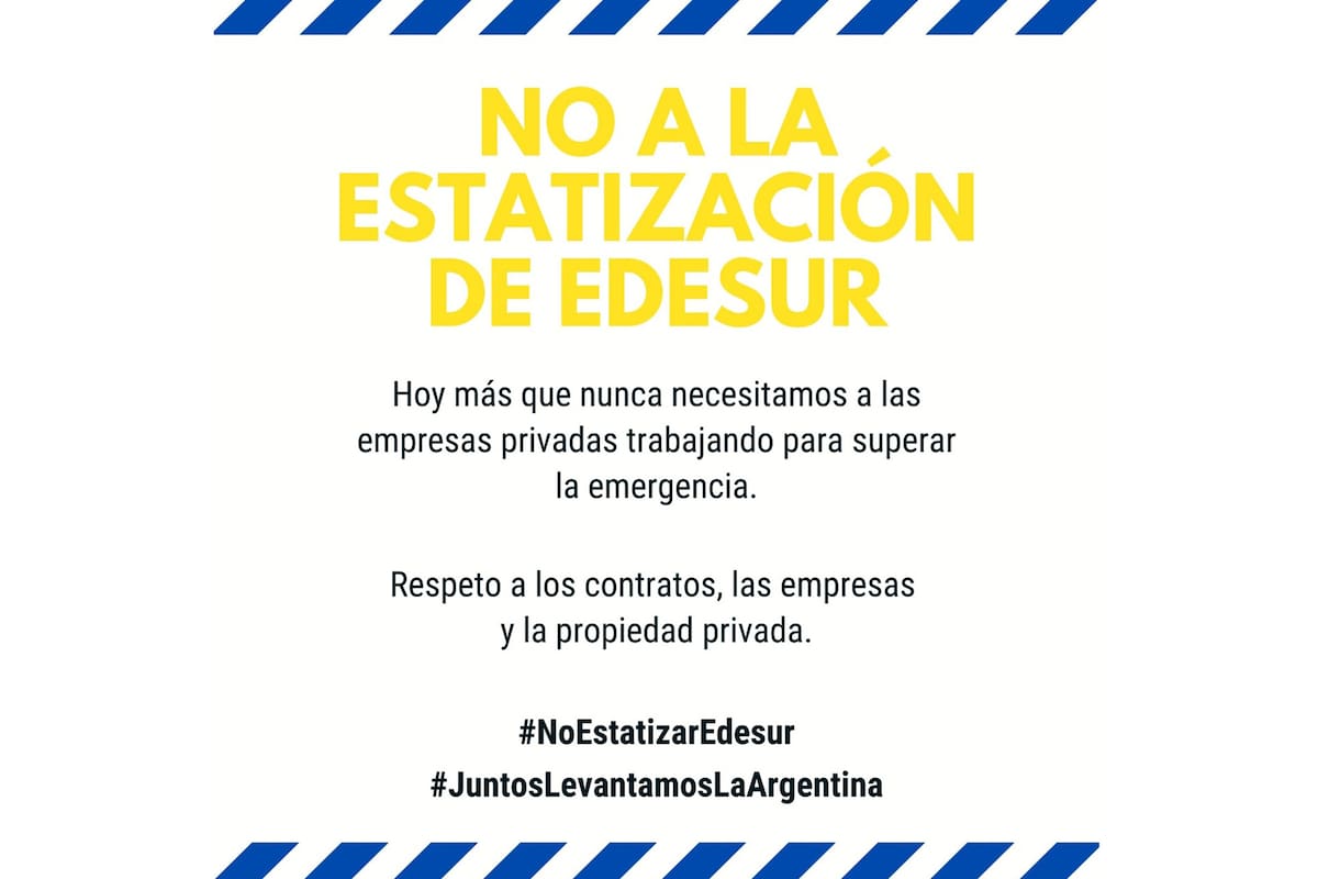 El mensaje que los empresarios empezaron a difundir en sus cuentas de Twitter