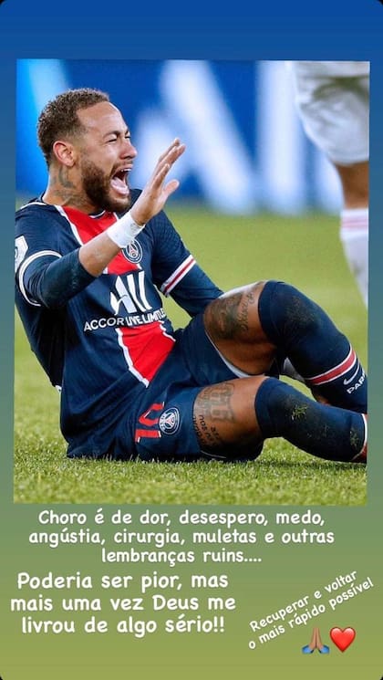 El mensaje sincero de Neymar en redes sociales. Crédito: Instagram