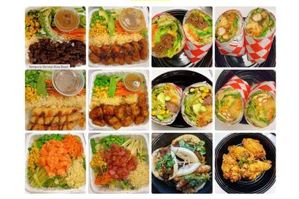 El menú de 168 Asian Burrito