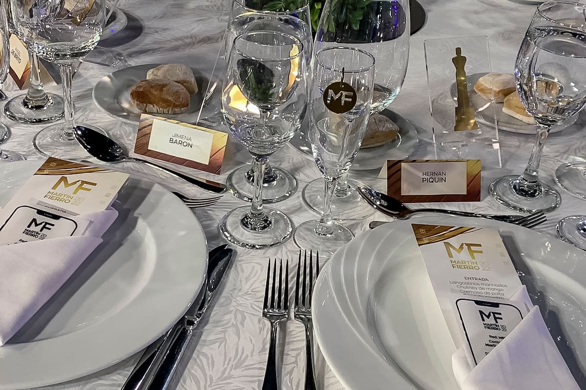 El menú de los Martín Fierro 2023: qué comerán los invitados a la gran fiesta de la televisión