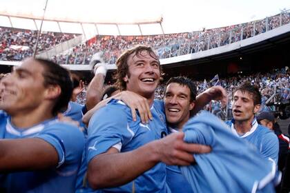El merecido festejo uruguayo, en cancha de River