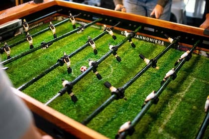El metegol incorpora pasto sintético y jugadores impresos en 3D (Foto: Gentileza Capocannoniere)