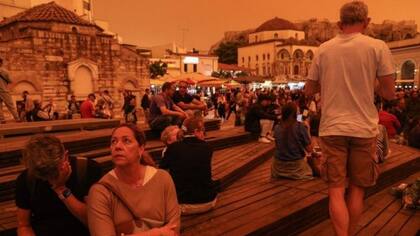 El meteorólogo Kostas Lagouvardos comparó la vista desde una estación meteorológica con la del planeta Marte