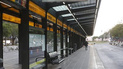 El Metrobus de la 9 de Julio sin colectivos