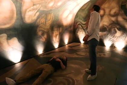 La experiencia de ver el mural en el Museo de la Casa Rosada es impactante