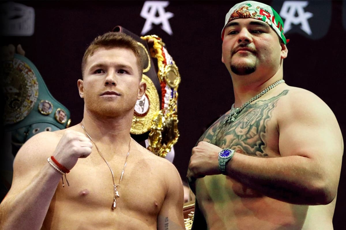 El mexicano Saúl "Canelo" Álvarez y el estadounidense Andy Ruiz, posibles contrincantes.