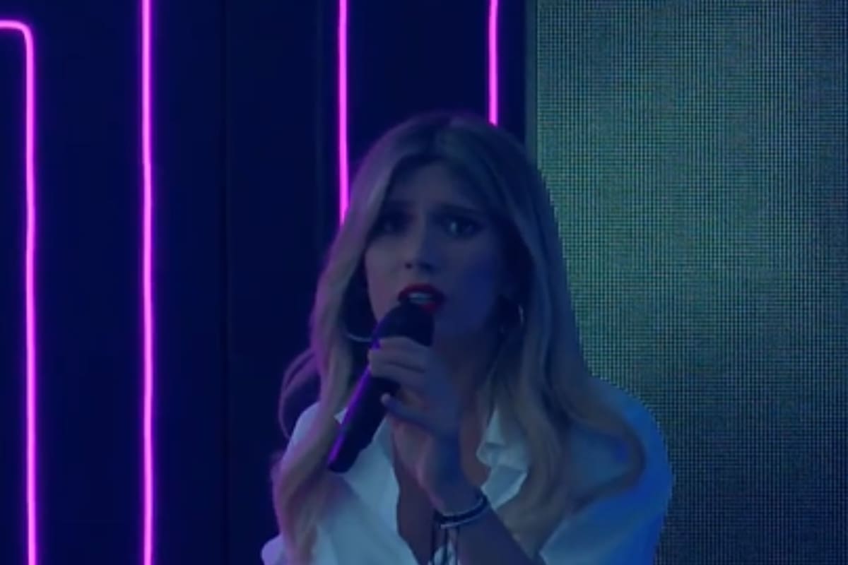 El miedo se apoderó de Laurita Fernández en Bienvenidos a bordo( eltrece) (Crédito: Captura de video eltrece)