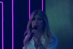 El miedo se apoderó de Laurita Fernández en Bienvenidos a bordo( eltrece) (Crédito: Captura de video eltrece)