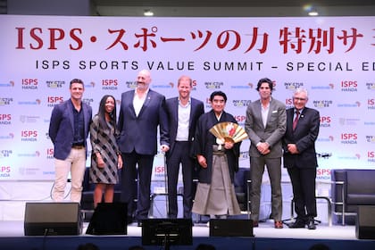 El miércoles, el príncipe Harry estuvo presente en una cumbre organizada por la International Sports Promotion Society en Japón