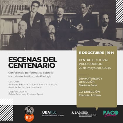 El miércoles habrá una conferencia performática en la sede del Instituto de Filología