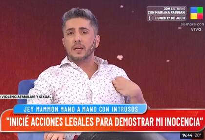 El miércoles, Jey Mammon rompió el silencio en Intrusos (Foto: Captura América TV)