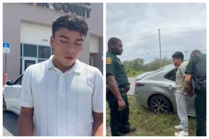 El migrante fue detenido tras un accidente que no provocó