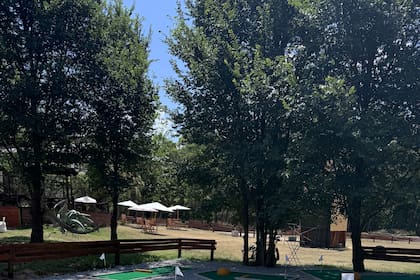 El minigolf en el restaurante Florentino de Miramar