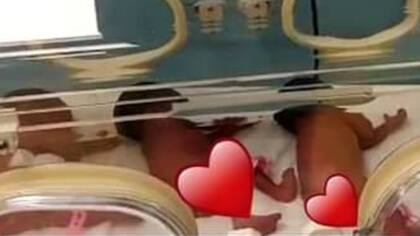 El Ministerio de Salud de Malí publicó esta imagen de tres de los nueve bebés que nacieron este martes