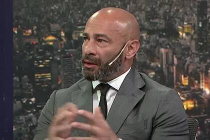 El ministerio de Seguridad de Chubut, Federico Massoni, en la pantalla de LN+