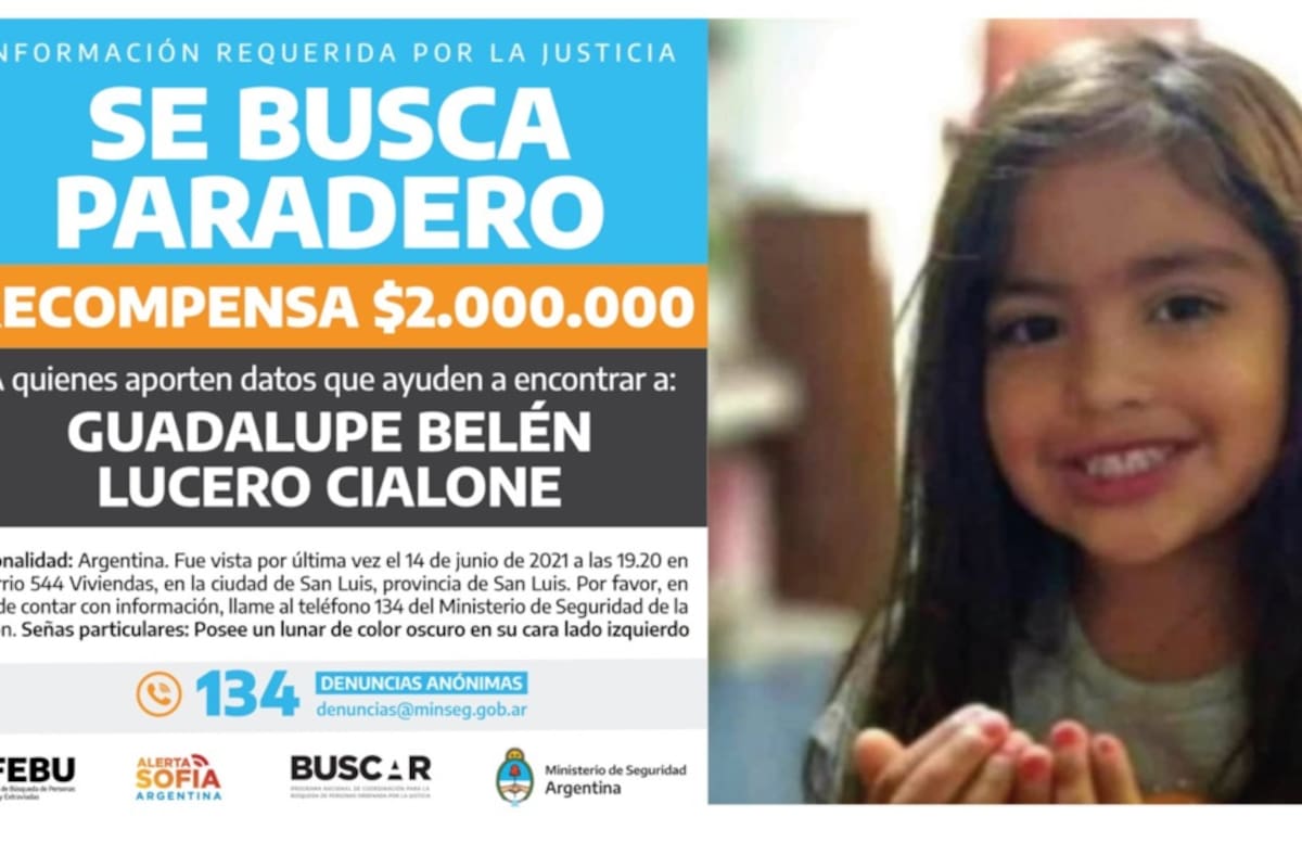 El Ministerio de Seguridad de la Nación ofrece una recompensa de dos millones de pesos para aquellas personas que brinden datos útiles